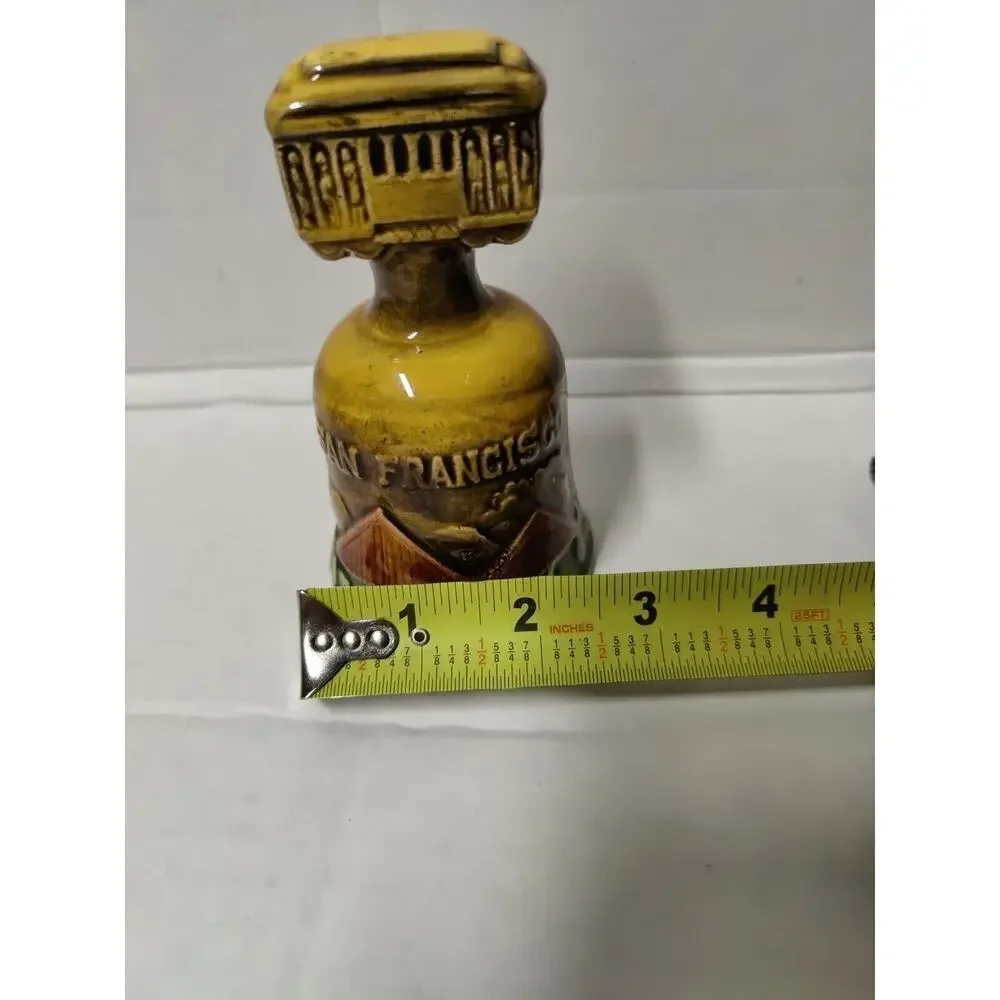 Vtg San Francisco California Souvenir Mini Bell SNCO Japan Trolley Chime Missing